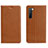 Leather Case Stands Flip Cover L05 Holder for Oppo K7 5G Orange