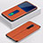 Leather Case Stands Flip Cover L05 Holder for Oppo Reno2 Orange