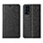 Leather Case Stands Flip Cover L05 Holder for Oppo Reno5 5G Black