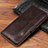 Leather Case Stands Flip Cover L05 Holder for Samsung Galaxy A41 Brown