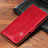 Leather Case Stands Flip Cover L05 Holder for Samsung Galaxy A41 Red