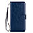 Leather Case Stands Flip Cover L05 Holder for Samsung Galaxy S20 Plus 5G Blue