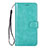 Leather Case Stands Flip Cover L05 Holder for Samsung Galaxy S20 Ultra 5G Cyan