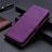 Leather Case Stands Flip Cover L05 Holder for Sharp AQUOS Sense4 Plus Purple