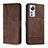 Leather Case Stands Flip Cover L05 Holder for Xiaomi Mi 12X 5G Brown