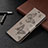Leather Case Stands Flip Cover L05 Holder for Xiaomi Redmi Note 9 Pro Max Gray