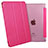 Leather Case Stands Flip Cover L06 for Apple iPad Mini 3 Hot Pink