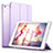 Leather Case Stands Flip Cover L06 for Apple iPad Mini 3 Purple