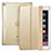 Leather Case Stands Flip Cover L06 for Apple iPad Mini 4 Gold