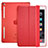 Leather Case Stands Flip Cover L06 for Apple iPad Mini 4 Red
