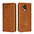 Leather Case Stands Flip Cover L06 Holder for Huawei Mate 20 Lite Orange
