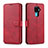 Leather Case Stands Flip Cover L06 Holder for Huawei Mate 30 Lite Red