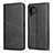 Leather Case Stands Flip Cover L06 Holder for Huawei Nova 6 SE Black