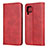 Leather Case Stands Flip Cover L06 Holder for Huawei Nova 7i Red