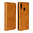 Leather Case Stands Flip Cover L06 Holder for Huawei P Smart (2019) Orange