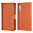 Leather Case Stands Flip Cover L06 Holder for Huawei P20 Pro Orange
