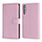Leather Case Stands Flip Cover L06 Holder for Huawei P20 Pro Pink