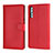 Leather Case Stands Flip Cover L06 Holder for Huawei P20 Pro Red