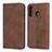 Leather Case Stands Flip Cover L06 Holder for Huawei P30 Lite Brown