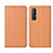 Leather Case Stands Flip Cover L06 Holder for Oppo Reno3 Pro Orange