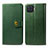 Leather Case Stands Flip Cover L06 Holder for Oppo Reno4 F Green