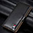 Leather Case Stands Flip Cover L06 Holder for Samsung Galaxy A31 Black