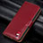 Leather Case Stands Flip Cover L06 Holder for Samsung Galaxy A41 Red