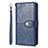 Leather Case Stands Flip Cover L06 Holder for Samsung Galaxy S20 5G Blue