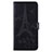 Leather Case Stands Flip Cover L06 Holder for Sony Xperia 8 Black