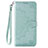 Leather Case Stands Flip Cover L06 Holder for Vivo V20 Pro 5G Matcha Green