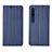 Leather Case Stands Flip Cover L06 Holder for Xiaomi Mi 10 Blue