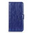 Leather Case Stands Flip Cover L06 Holder for Xiaomi Redmi 9 Prime India Blue
