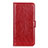 Leather Case Stands Flip Cover L06 Holder for Xiaomi Redmi 9 Prime India Red