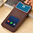 Leather Case Stands Flip Cover L06 Holder for Xiaomi Redmi Note 8 Pro Brown