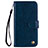 Leather Case Stands Flip Cover L07 Holder for Huawei Nova 3e Blue