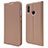 Leather Case Stands Flip Cover L07 Holder for Huawei P Smart (2019) Rose Gold