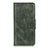 Leather Case Stands Flip Cover L07 Holder for LG K22 Green