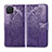 Leather Case Stands Flip Cover L07 Holder for Oppo A93 Purple