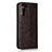 Leather Case Stands Flip Cover L07 Holder for Oppo Reno3 A Brown