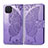 Leather Case Stands Flip Cover L07 Holder for Oppo Reno4 Lite Clove Purple
