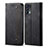 Leather Case Stands Flip Cover L07 Holder for Oppo Reno5 5G Black