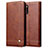 Leather Case Stands Flip Cover L07 Holder for Samsung Galaxy A31 Brown