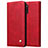 Leather Case Stands Flip Cover L07 Holder for Samsung Galaxy A31 Red