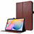 Leather Case Stands Flip Cover L07 Holder for Samsung Galaxy Tab S7 11 Wi-Fi SM-T870 Brown