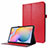 Leather Case Stands Flip Cover L07 Holder for Samsung Galaxy Tab S7 11 Wi-Fi SM-T870 Red
