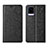 Leather Case Stands Flip Cover L07 Holder for Vivo V20 Pro 5G Black