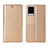 Leather Case Stands Flip Cover L07 Holder for Vivo V20 Pro 5G Gold