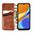 Leather Case Stands Flip Cover L07 Holder for Xiaomi Redmi 9 India