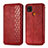 Leather Case Stands Flip Cover L07 Holder for Xiaomi Redmi 9 India Red