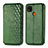 Leather Case Stands Flip Cover L07 Holder for Xiaomi Redmi 9C NFC Green